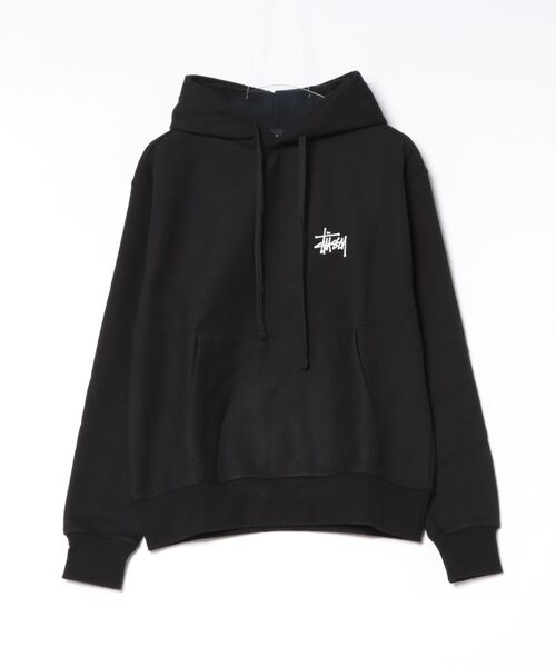 STUSSY（ステューシー）の「【STUSSY】ステューシー STUSSY BASIC LOGO PULLOVER HOODIE ベーシックロゴ プルオーバーパーカー（パーカー・メンズ・ブラック/アッシュグレー・L/M/XL/S）」の4枚目の写真
