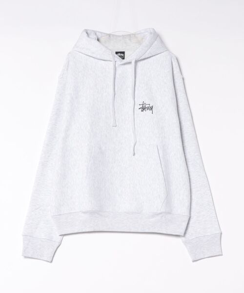 STUSSY（ステューシー）の「【STUSSY】ステューシー STUSSY BASIC LOGO PULLOVER HOODIE ベーシックロゴ プルオーバーパーカー（パーカー・メンズ・ブラック/アッシュグレー・L/M/XL/S）」の5枚目の写真