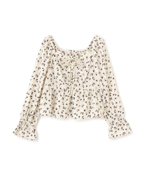 PROPORTION BODY DRESSING(プロポーションボディドレッシング)の「フラワーパターンギャザーブラウス / 1216210901(シャツ/ブラウス・レディース・ホワイト系その他/ブラック・FREE)」の22枚目の写真
