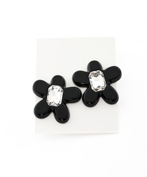 【Narcissus】フラワービジューピアス / お花 ピアス