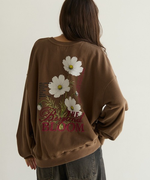 PBLIM(ページボーイリム)の「《UNISEX》コスモスフラワースウェット(スウェット・レディース・ブラウン/ブラック/グレー・FREE)」の5枚目の写真
