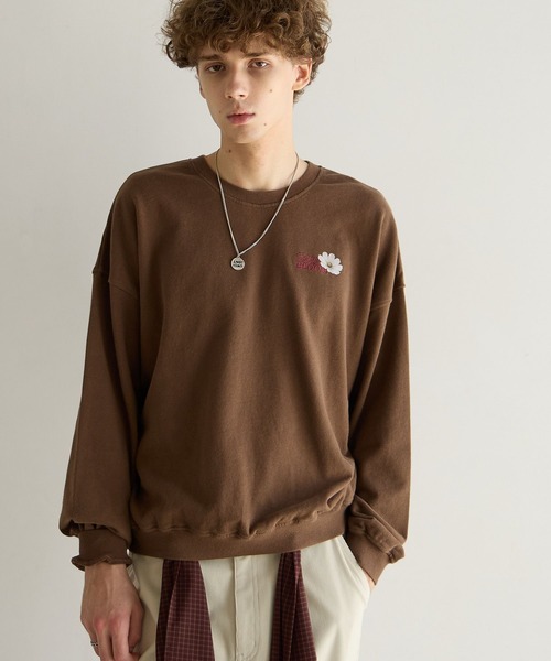 PBLIM(ページボーイリム)の「《UNISEX》コスモスフラワースウェット(スウェット・レディース・ブラウン/ブラック/グレー・FREE)」の8枚目の写真