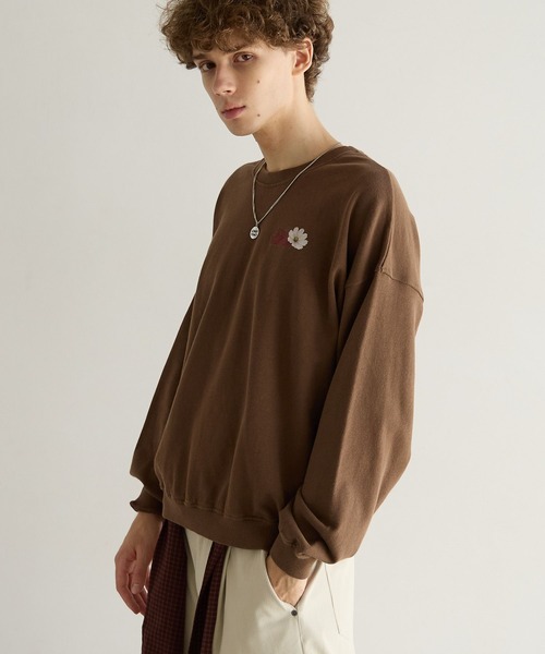 PBLIM(ページボーイリム)の「《UNISEX》コスモスフラワースウェット(スウェット・レディース・ブラウン/ブラック/グレー・FREE)」の9枚目の写真