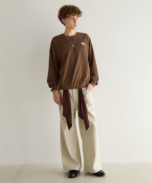 PBLIM(ページボーイリム)の「《UNISEX》コスモスフラワースウェット(スウェット・レディース・ブラウン/ブラック/グレー・FREE)」の11枚目の写真
