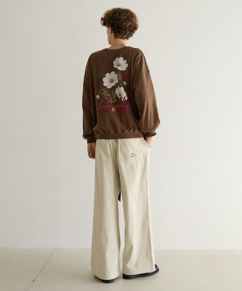 PBLIM(ページボーイリム)の「《UNISEX》コスモスフラワースウェット(スウェット・レディース・ブラウン/ブラック/グレー・FREE)」の12枚目の写真