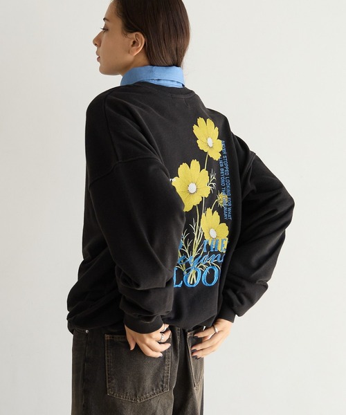 PBLIM(ページボーイリム)の「《UNISEX》コスモスフラワースウェット(スウェット・レディース・ブラウン/ブラック/グレー・FREE)」の15枚目の写真
