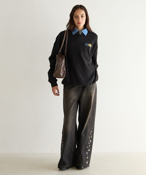 PBLIM(ページボーイリム)の「《UNISEX》コスモスフラワースウェット(スウェット・レディース・ブラウン/ブラック/グレー・FREE)」の17枚目の写真