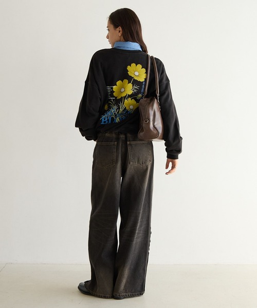 PBLIM(ページボーイリム)の「《UNISEX》コスモスフラワースウェット(スウェット・レディース・ブラウン/ブラック/グレー・FREE)」の18枚目の写真