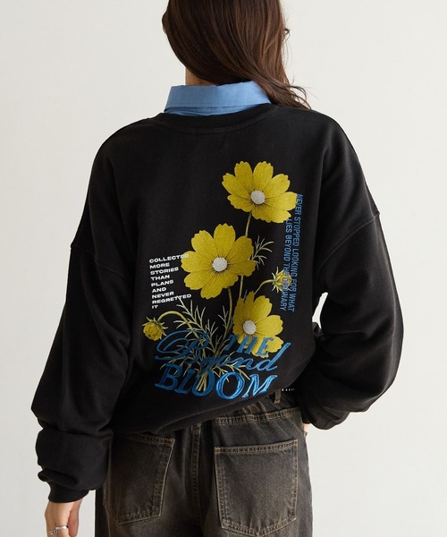 PBLIM(ページボーイリム)の「《UNISEX》コスモスフラワースウェット(スウェット・レディース・ブラウン/ブラック/グレー・FREE)」の16枚目の写真