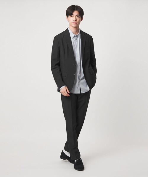 green label relaxing（グリーンレーベルリラクシング）の「【WEB限定】JUST fit ドライポリエステル ナロー セットアップ -吸水速乾-（セットアップ・メンズ・ブラック/ネイビー/ダークグレー・L/M/XS/XL/XXL/S）」の13枚目の写真
