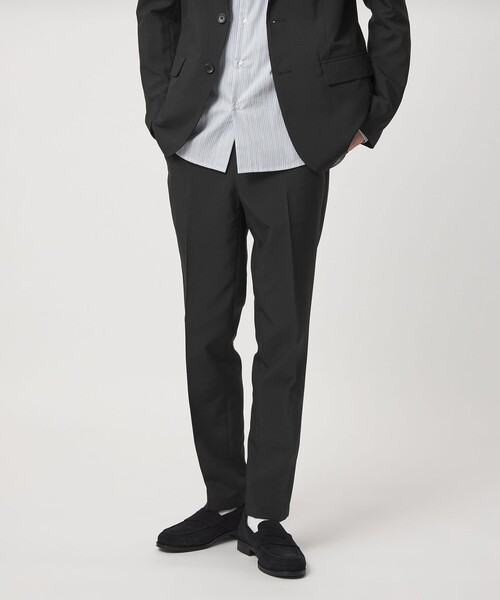 green label relaxing（グリーンレーベルリラクシング）の「【WEB限定】JUST fit ドライポリエステル ナロー セットアップ -吸水速乾-（セットアップ・メンズ・ブラック/ネイビー/ダークグレー・L/M/XS/XL/XXL/S）」の15枚目の写真