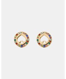 kate spade new york（ケイトスペード ニューヨーク）の「スポット ザ スペード パヴェ ヘイロー ピアス（ピアス（両耳用））」