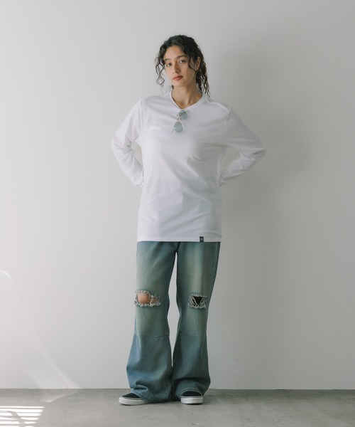 NEW ERA(ニューエラ)の「NEW ERA/ニューエラ MEN'S L/S TEE ロンT ロングスリーブ 2026年 夏 夏服(Tシャツ/カットソー・メンズ・ロイヤルブルー/ホワイト/ネイビー・XL/S)」の7枚目の写真