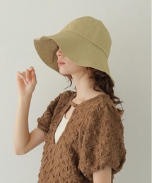 CLEIO（クレイオ）の「【CLEIO】Casselini（キャセリーニ）丸天サッカーハット ROUND TOP SEERSUCKER HAT（ハット）」