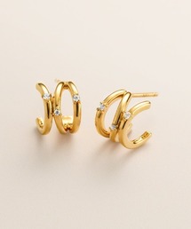 【AUTUMN COLLECTION】シルバー ライン ピアス