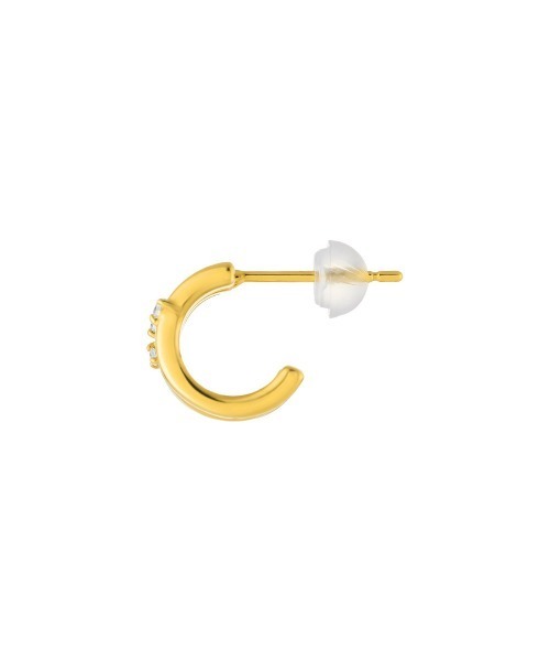 CANAL 4℃(カナルヨンドシー)の「【AUTUMN COLLECTION】シルバー ライン ピアス(ピアス(両耳用)・レディース・イエローゴールド・FREE)」の2枚目の写真