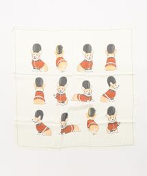 ZIP FIVE（ジップファイブ）の「犬・猫 アニマル柄 大判サテンスカーフ 90x90cm（バンダナ/スカーフ）」