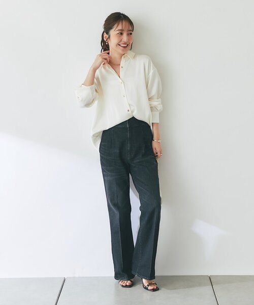 La boutique BonBon(ラブティックボンボン)の「【女っぽシャツ】サテンシャツ(シャツ/ブラウス・レディース・オフホワイト/ピンク・FREE)」の10枚目の写真