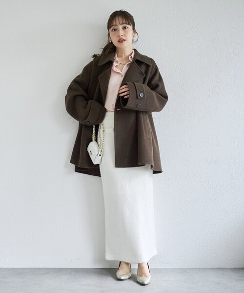 La boutique BonBon(ラブティックボンボン)の「【女っぽシャツ】サテンシャツ(シャツ/ブラウス・レディース・オフホワイト/ピンク・FREE)」の21枚目の写真