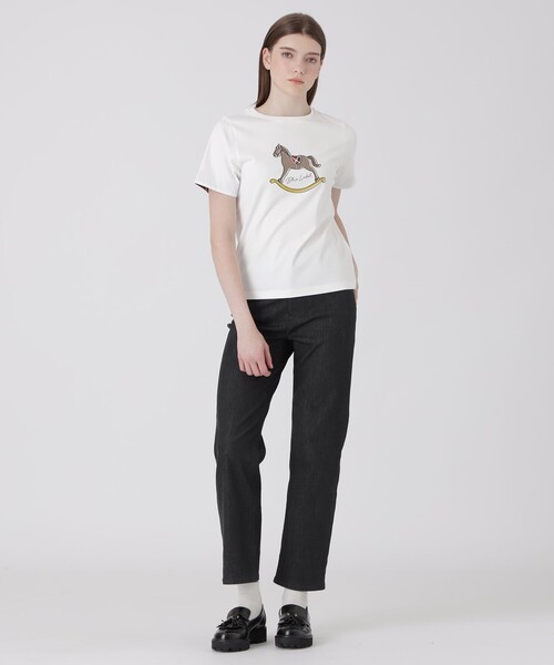 BLUE LABEL CRESTBRIDGE（ブルーレーベルクレストブリッジ）の「【一部店舗限定】ロッキンホースTシャツ（Tシャツ/カットソー・レディース・ブラック/ベビーピンク/ホワイト・38/40）」の20枚目の写真