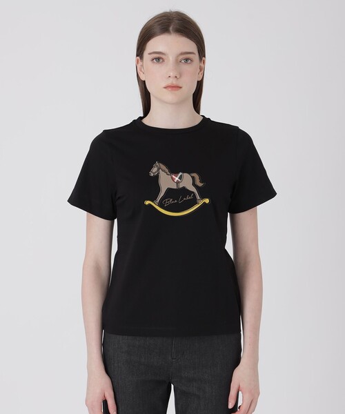 BLUE LABEL CRESTBRIDGE（ブルーレーベルクレストブリッジ）の「【一部店舗限定】ロッキンホースTシャツ（Tシャツ/カットソー・レディース・ブラック/ベビーピンク/ホワイト・38/40）」の17枚目の写真