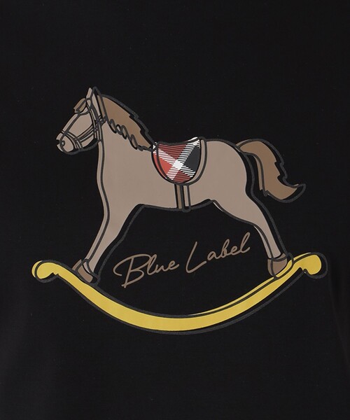 BLUE LABEL CRESTBRIDGE（ブルーレーベルクレストブリッジ）の「【一部店舗限定】ロッキンホースTシャツ（Tシャツ/カットソー・レディース・ブラック/ベビーピンク/ホワイト・38/40）」の9枚目の写真