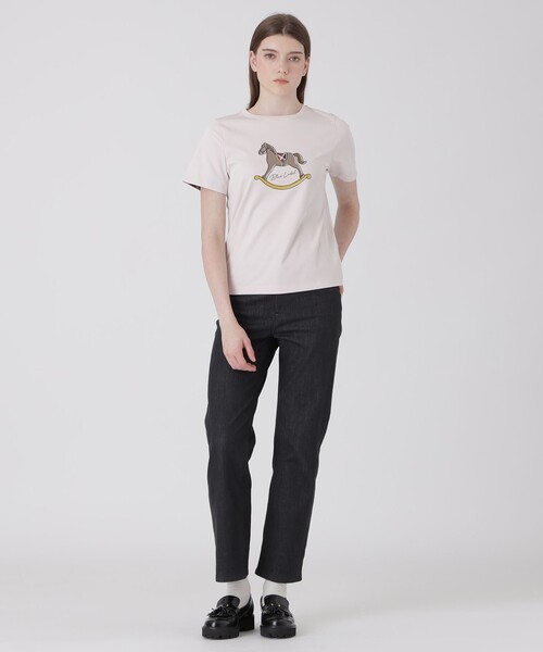BLUE LABEL CRESTBRIDGE（ブルーレーベルクレストブリッジ）の「【一部店舗限定】ロッキンホースTシャツ（Tシャツ/カットソー・レディース・ブラック/ベビーピンク/ホワイト・38/40）」の11枚目の写真