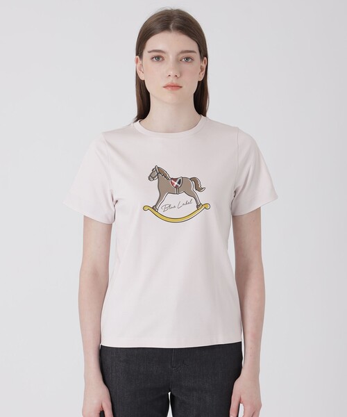 BLUE LABEL CRESTBRIDGE（ブルーレーベルクレストブリッジ）の「【一部店舗限定】ロッキンホースTシャツ（Tシャツ/カットソー・レディース・ブラック/ベビーピンク/ホワイト・38/40）」の12枚目の写真