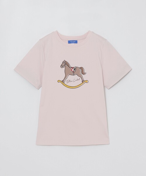 BLUE LABEL CRESTBRIDGE（ブルーレーベルクレストブリッジ）の「【一部店舗限定】ロッキンホースTシャツ（Tシャツ/カットソー・レディース・ブラック/ベビーピンク/ホワイト・38/40）」の7枚目の写真