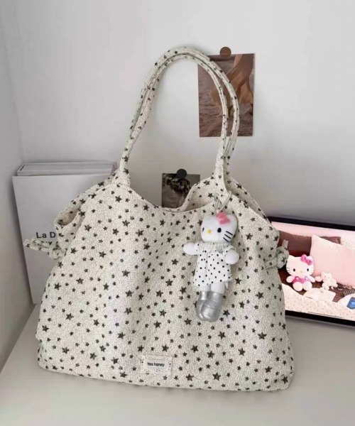 Vipoa(ヴィポア)の「Multi design string tote bag(ショルダーバッグ・レディース・ピンク/ベージュ/グレー/ブラウン/グレー系その他/アイボリー/チャコールグレー/ホワイト系その他・FREE)」の14枚目の写真