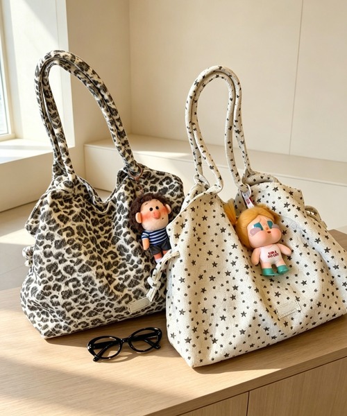 Vipoa(ヴィポア)の「Multi design string tote bag(ショルダーバッグ・レディース・ピンク/ベージュ/グレー/ブラウン/グレー系その他/アイボリー/チャコールグレー/ホワイト系その他・FREE)」の16枚目の写真