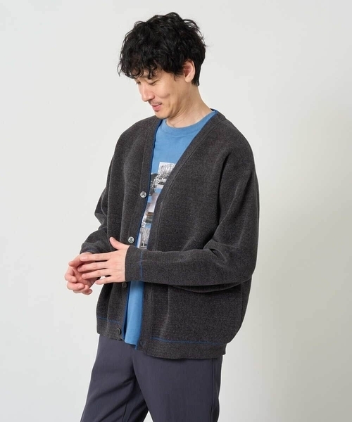 a.v.v(アーヴェヴェ)の「フォトプリントワイドシルエットカットソー(Tシャツ/カットソー・メンズ・ダークインディゴブルー/ホワイト・46/48)」の4枚目の写真