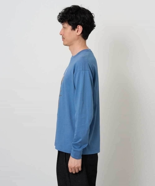 a.v.v(アーヴェヴェ)の「フォトプリントワイドシルエットカットソー(Tシャツ/カットソー・メンズ・ダークインディゴブルー/ホワイト・46/48)」の6枚目の写真