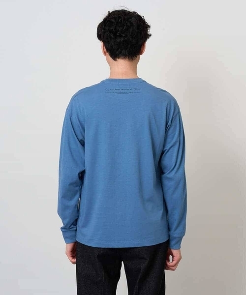 a.v.v(アーヴェヴェ)の「フォトプリントワイドシルエットカットソー(Tシャツ/カットソー・メンズ・ダークインディゴブルー/ホワイト・46/48)」の7枚目の写真