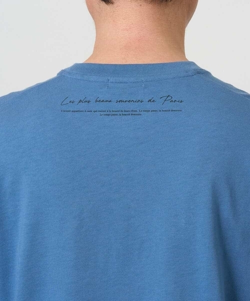 a.v.v(アーヴェヴェ)の「フォトプリントワイドシルエットカットソー(Tシャツ/カットソー・メンズ・ダークインディゴブルー/ホワイト・46/48)」の9枚目の写真