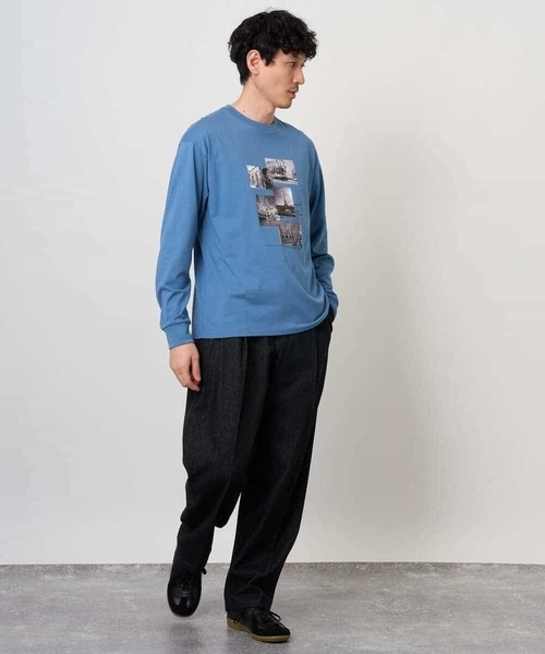 a.v.v(アーヴェヴェ)の「フォトプリントワイドシルエットカットソー(Tシャツ/カットソー・メンズ・ダークインディゴブルー/ホワイト・46/48)」の17枚目の写真