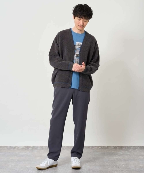 a.v.v(アーヴェヴェ)の「フォトプリントワイドシルエットカットソー(Tシャツ/カットソー・メンズ・ダークインディゴブルー/ホワイト・46/48)」の19枚目の写真