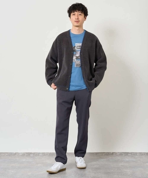 a.v.v(アーヴェヴェ)の「フォトプリントワイドシルエットカットソー(Tシャツ/カットソー・メンズ・ダークインディゴブルー/ホワイト・46/48)」の20枚目の写真