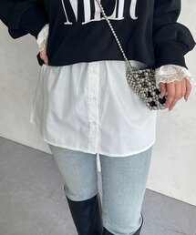 フェイクレイヤードシャツ