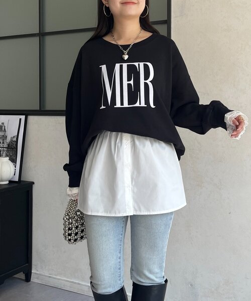 prose verse(プロズヴェール)の「フェイクレイヤードシャツ(シャツ/ブラウス・レディース・オフホワイト・LARGE/MEDIUM)」の2枚目の写真