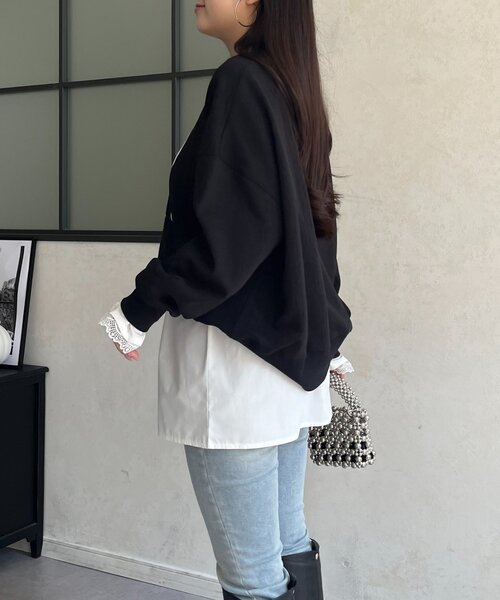 prose verse(プロズヴェール)の「フェイクレイヤードシャツ(シャツ/ブラウス・レディース・オフホワイト・LARGE/MEDIUM)」の4枚目の写真