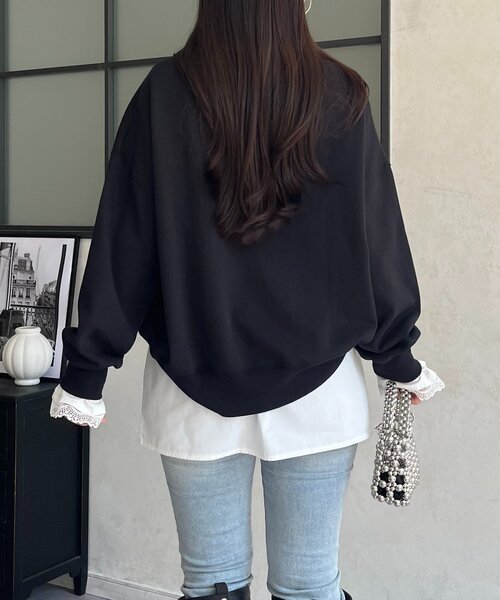 prose verse(プロズヴェール)の「フェイクレイヤードシャツ(シャツ/ブラウス・レディース・オフホワイト・LARGE/MEDIUM)」の5枚目の写真