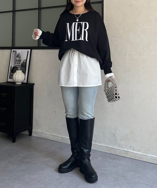 prose verse(プロズヴェール)の「フェイクレイヤードシャツ(シャツ/ブラウス・レディース・オフホワイト・LARGE/MEDIUM)」の8枚目の写真