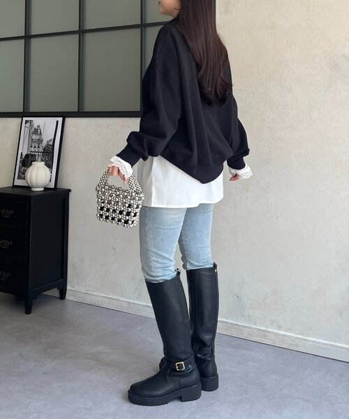 prose verse(プロズヴェール)の「フェイクレイヤードシャツ(シャツ/ブラウス・レディース・オフホワイト・LARGE/MEDIUM)」の9枚目の写真