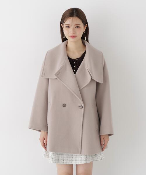 PROPORTION BODY DRESSING（プロポーションボディドレッシング）の「＜ａ＞ビックカラーハーフコート / 1216255104（ステンカラーコート・レディース・ホワイト系その他/ブラック/ベージュ・SMALL/P/S/MEDIUM）」の14枚目の写真