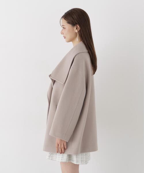 PROPORTION BODY DRESSING（プロポーションボディドレッシング）の「＜ａ＞ビックカラーハーフコート / 1216255104（ステンカラーコート・レディース・ホワイト系その他/ブラック/ベージュ・SMALL/P/S/MEDIUM）」の15枚目の写真