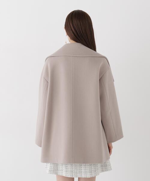 PROPORTION BODY DRESSING（プロポーションボディドレッシング）の「＜ａ＞ビックカラーハーフコート / 1216255104（ステンカラーコート・レディース・ホワイト系その他/ブラック/ベージュ・SMALL/P/S/MEDIUM）」の16枚目の写真