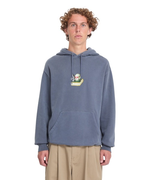 VOLCOM(ボルコム)の「VOLCOM メンズ BOILER PO パーカー 【2026年秋冬モデル】/ボルコムプルオーバーバックプリントフーディー(パーカー・メンズ・ブルー系その他・X-LARGE/LARGE/MEDIUM/SMALL)」の11枚目の写真