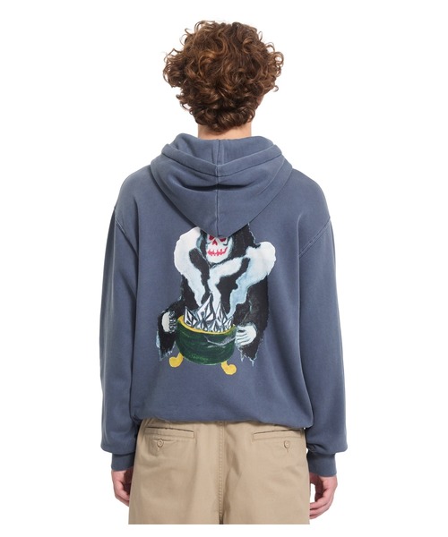 VOLCOM(ボルコム)の「VOLCOM メンズ BOILER PO パーカー 【2026年秋冬モデル】/ボルコムプルオーバーバックプリントフーディー(パーカー・メンズ・ブルー系その他・X-LARGE/LARGE/MEDIUM/SMALL)」の5枚目の写真