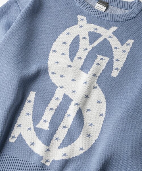 Sourcream（サワークリーム）の「【Sourcream】＄ジャガードニット（ニット/セーター・レディース・ブラック/サックスブルー/アイボリー・SMALL/MEDIUM）」の8枚目の写真